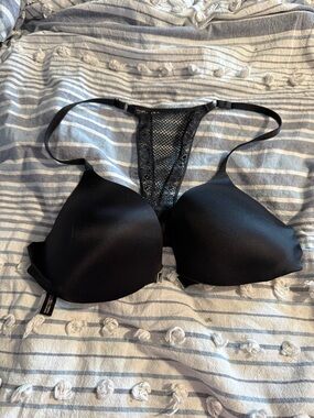 Victoria's Secret Black Lace Racerback Push-Up Bra